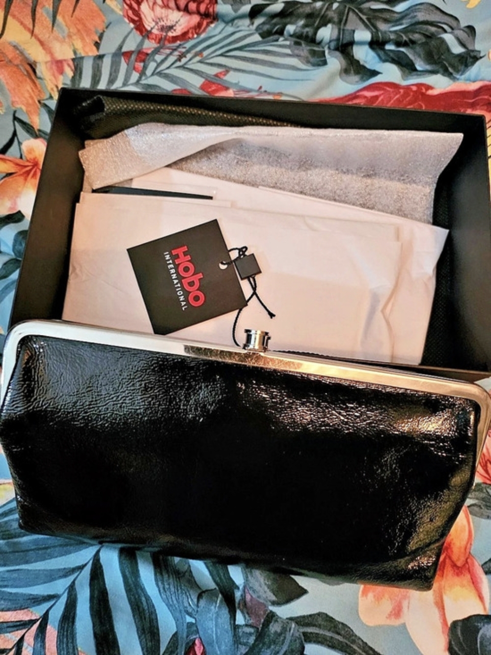 Hobo Black Framed Clutch NWT